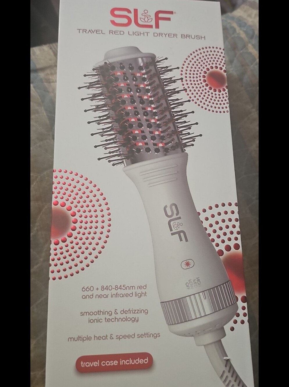 SLF Red Light Therapy Travel Dryer Hair Dryer BRUSH